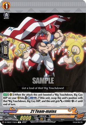 21 Team-mates (D-TB03/115EN) - D-TB03: Shaman King