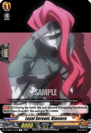 Loyal Servant, Blaumro (D-TB03/117EN) - D-TB03: Shaman King