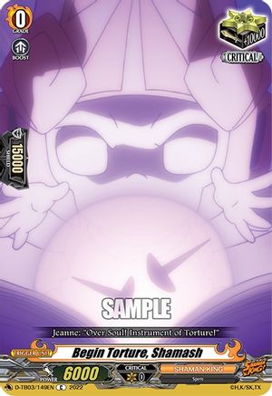 Begin Torture, Shamash (D-TB03/149EN) - D-TB03: Shaman King