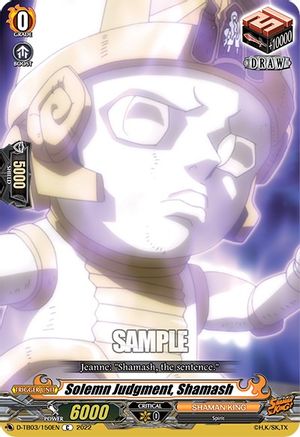 Solemn Judgment, Shamash (D-TB03/150EN) - D-TB03: Shaman King