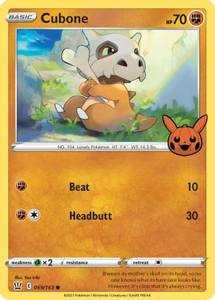 Cubone 069/163 Trick or Trade BOOster Bundle - Promo