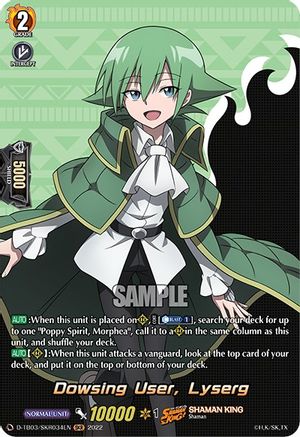 Dowsing User, Lyserg (SKR) (D-TB03/SKR034EN) - D-TB03: Shaman King