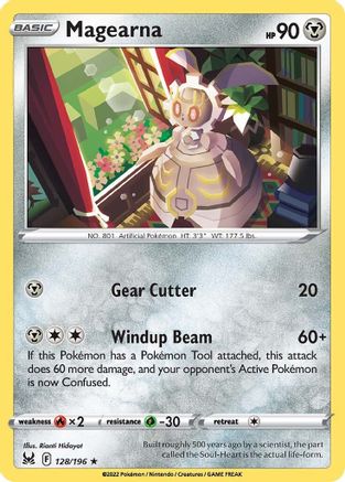 Magearna 128/196 - Reverse Holofoil SWSH11 Lost Origin - Rare