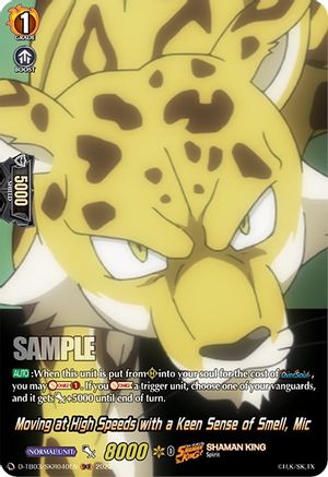 Moving at High Speeds with a Keen Sense of Smell, Mic (SKR) (D-TB03/SKR040EN) - D-TB03: Shaman King