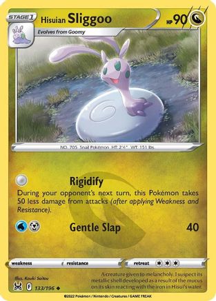 Hisuian Sliggoo 133/196 - Reverse Holofoil SWSH11 Lost Origin - Uncommon