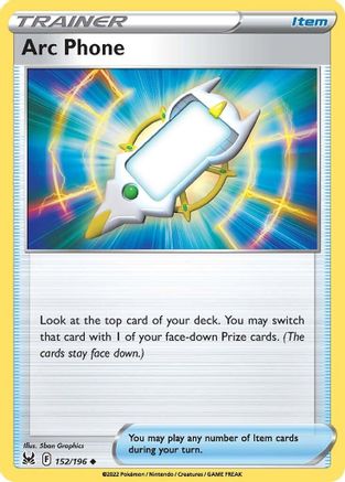 Arc Phone 152/196 - Reverse Holofoil SWSH11 Lost Origin - Uncommon