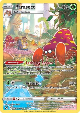 Parasect TG01/TG30 - Holofoil SWSH11 Lost Origin Trainer Gallery - Ultra Rare