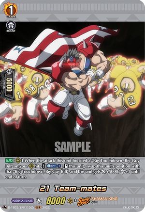 21 Team-mates (SKR) (D-TB03/SKR115EN) - D-TB03: Shaman King