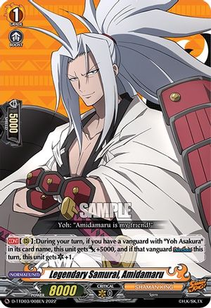 Legendary Samurai, Amidamaru (D-TTD03/008EN) - D-TTD03: Shaman King