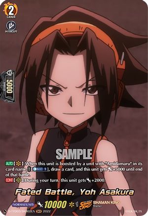 Fated Battle, Yoh Asakura (SKR) (D-TTD03/SKR02EN) - D-TTD03: Shaman King
