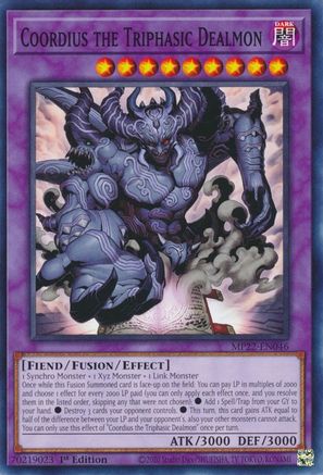 Coordius the Triphasic Dealmon (MP22-EN046) - 2022 Tin of the Pharaoh's Gods 1st Edition