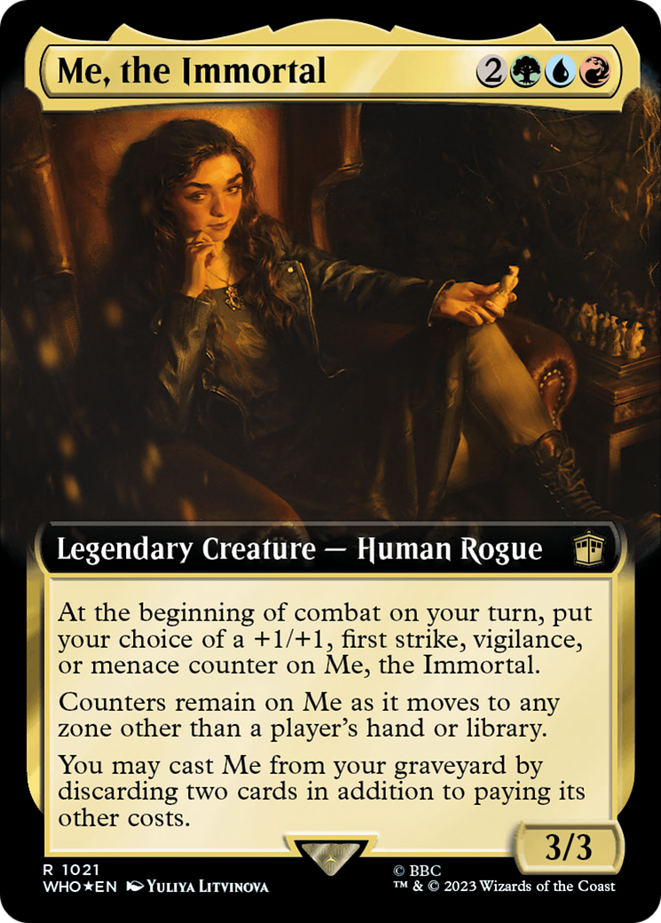 Me, the Immortal (Extended Art) (Surge Foil) (WHO-1021) - Doctor Who: (Extended Art) Foil