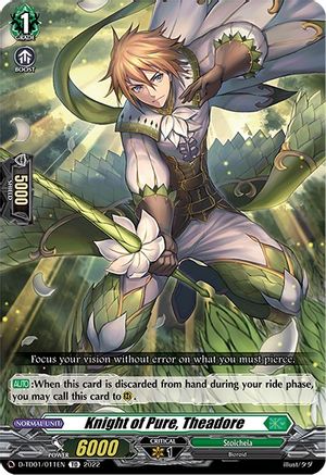 Knight of Pure, Theadore (D-TD01/011EN) - D-TD01: Urara Haneyama -Bandmaster of Blossoming Bonds-