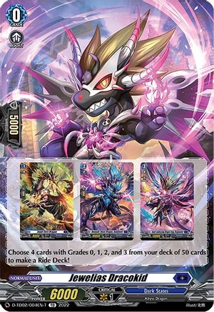 Jewelias Dracokid (Tutorial Card) (D-TD02/004EN-T) - D-TD02: Michiru Hazama -Demonic Jewel Dragon of the Four Flames-