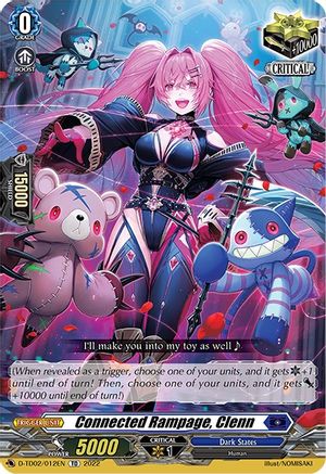 Connected Rampage, Clenn (D-TD02/012EN) - D-TD02: Michiru Hazama -Demonic Jewel Dragon of the Four Flames-
