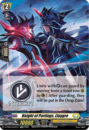 Knight of Partings, Lloygre (Tutorial Card) (D-TD03/007EN-T) - D-TD03: Raika Koshiba -Skyfall Executors-