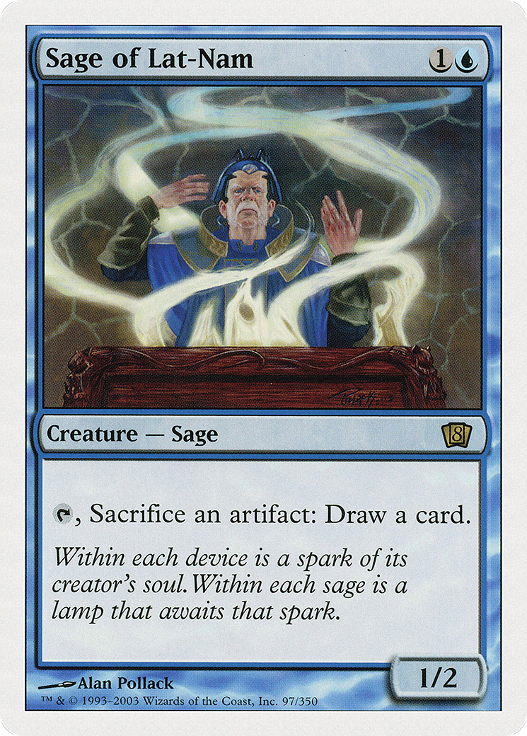 Sage of Lat-Nam (8ED-097) - 8th Edition Foil