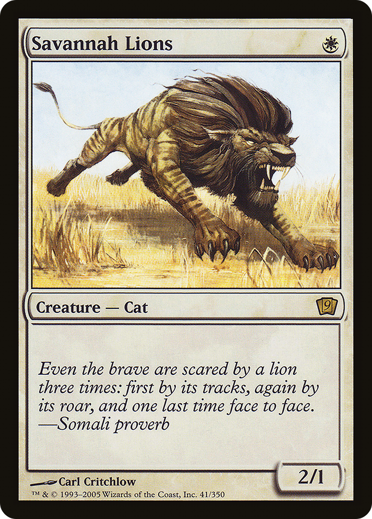Savannah Lions (9ED-041) - 9th Edition Foil