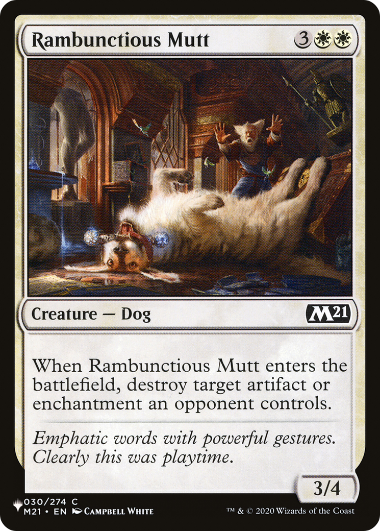 Rambunctious Mutt (LIST-M21-30) - The List