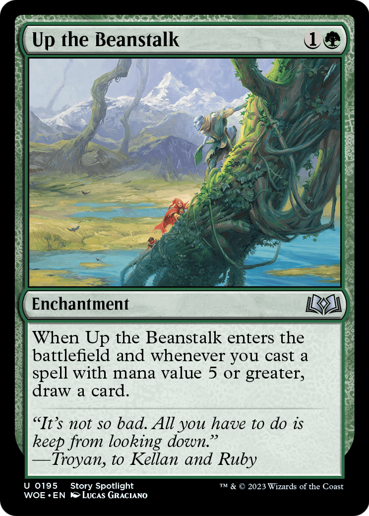 Up the Beanstalk (WOE-195) - Wilds of Eldraine Foil