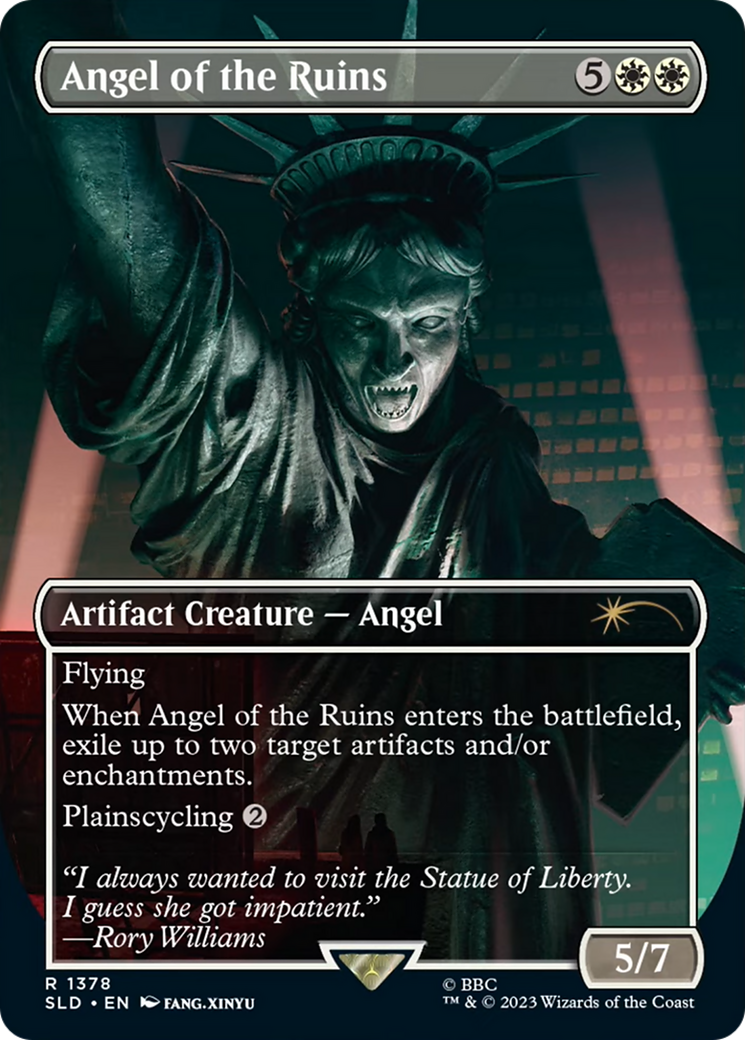 Angel of the Ruins (1378) (SLD-1378) - Secret Lair Drop (Borderless)