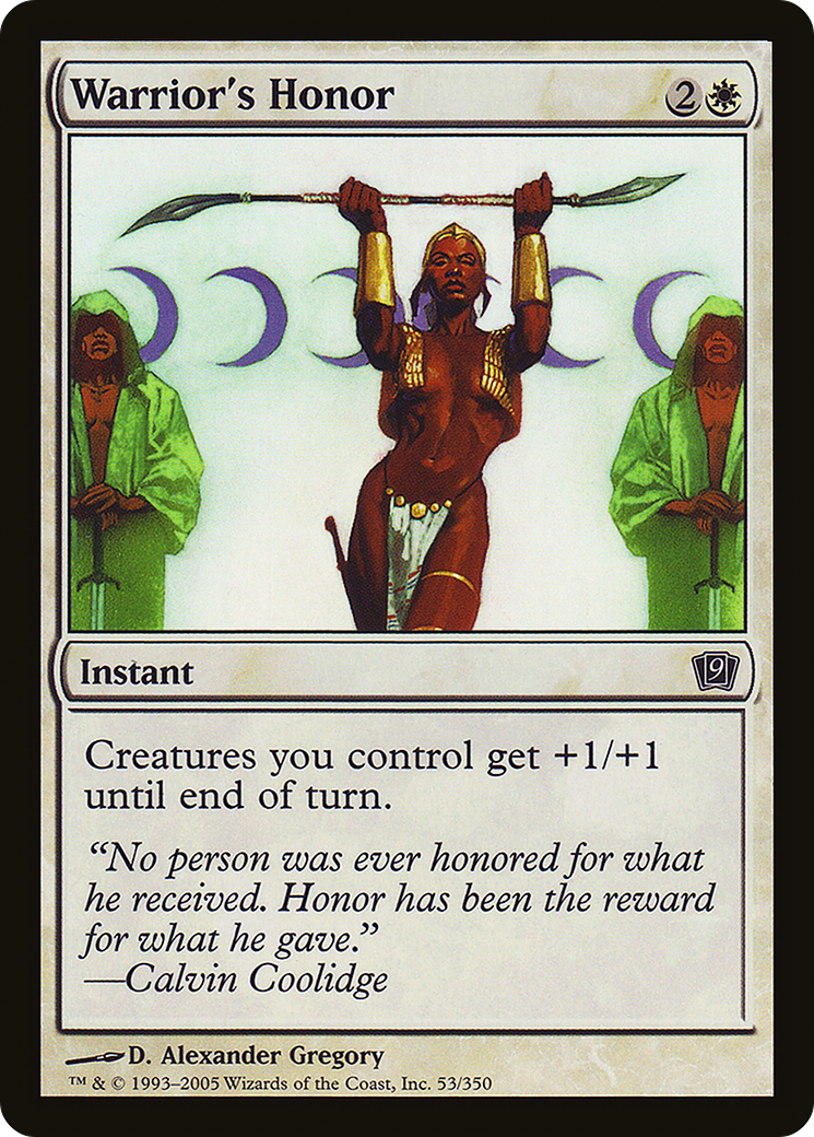 Warrior's Honor (9ED-053) - 9th Edition Foil