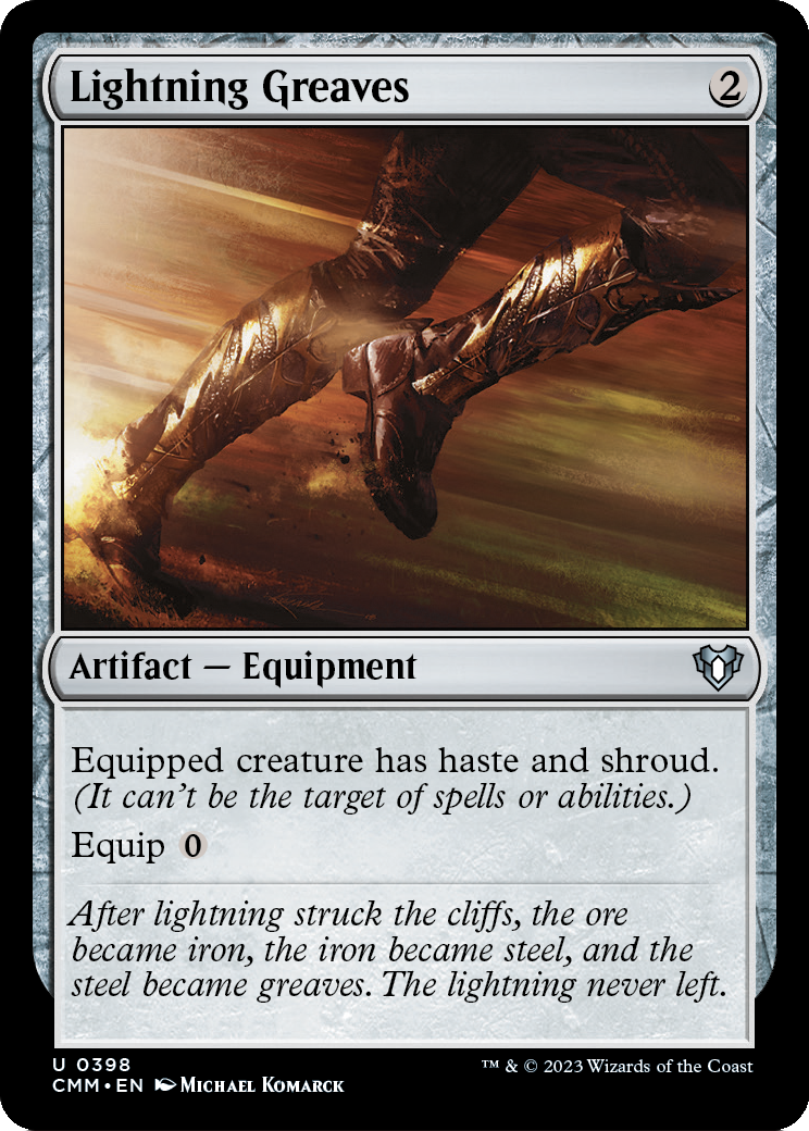Lightning Greaves (CMM-398) - Commander Masters Foil