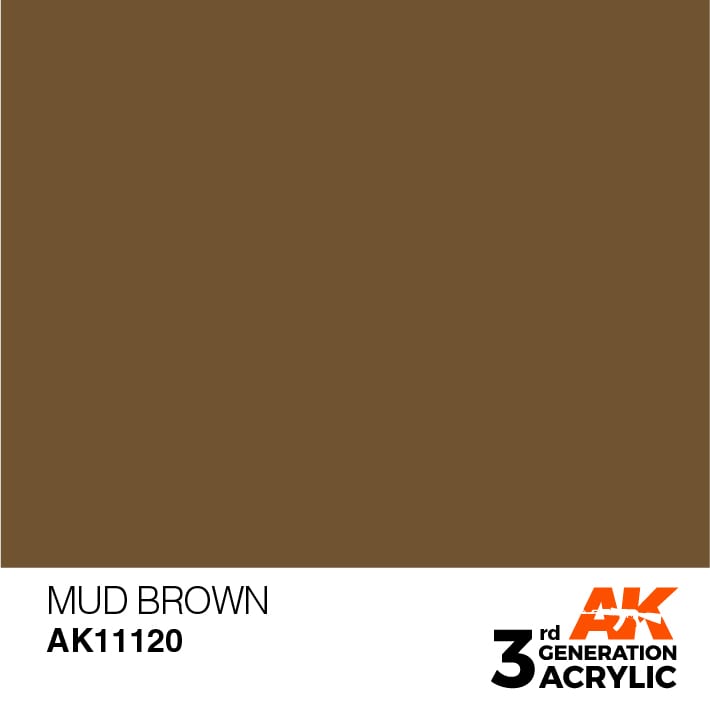 AK Interactive 3G Acrylic Mud Brown 17ml