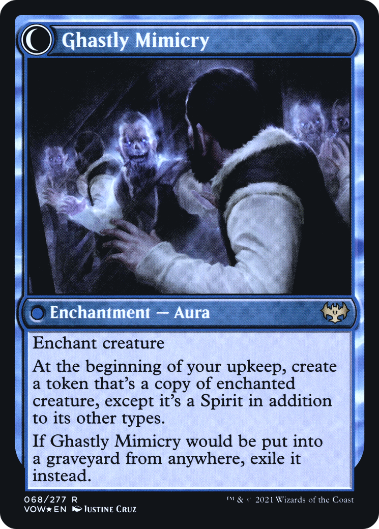 Mirrorhall Mimic (PRE-068) - Innistrad: Crimson Vow Promos: (Double Faced Transform) Foil