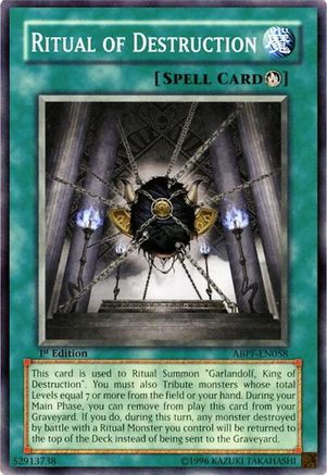 Ritual of Destruction (ABPF-EN058) - Absolute Powerforce 1st Edition