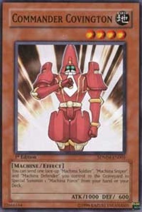 Commander Covington (SDMM-EN005) - Structure Deck: Machina Mayhem 1st Edition