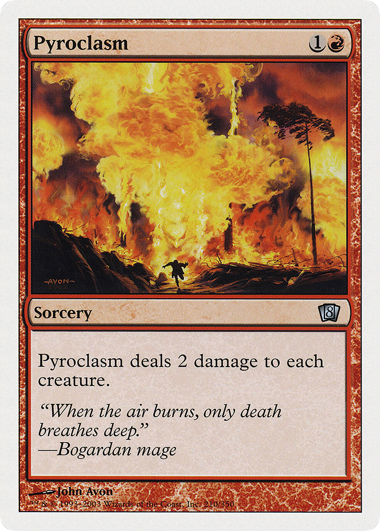 Pyroclasm (8ED-210) - 8th Edition Foil