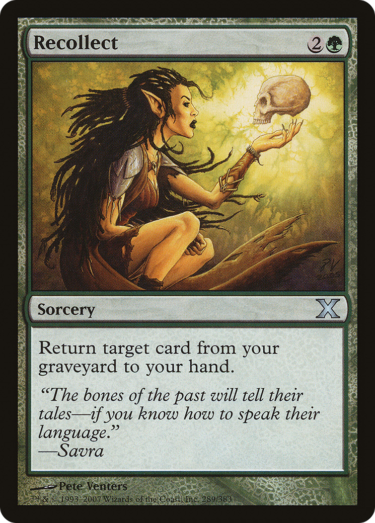 Recollect (10E-289) - Tenth Edition Foil