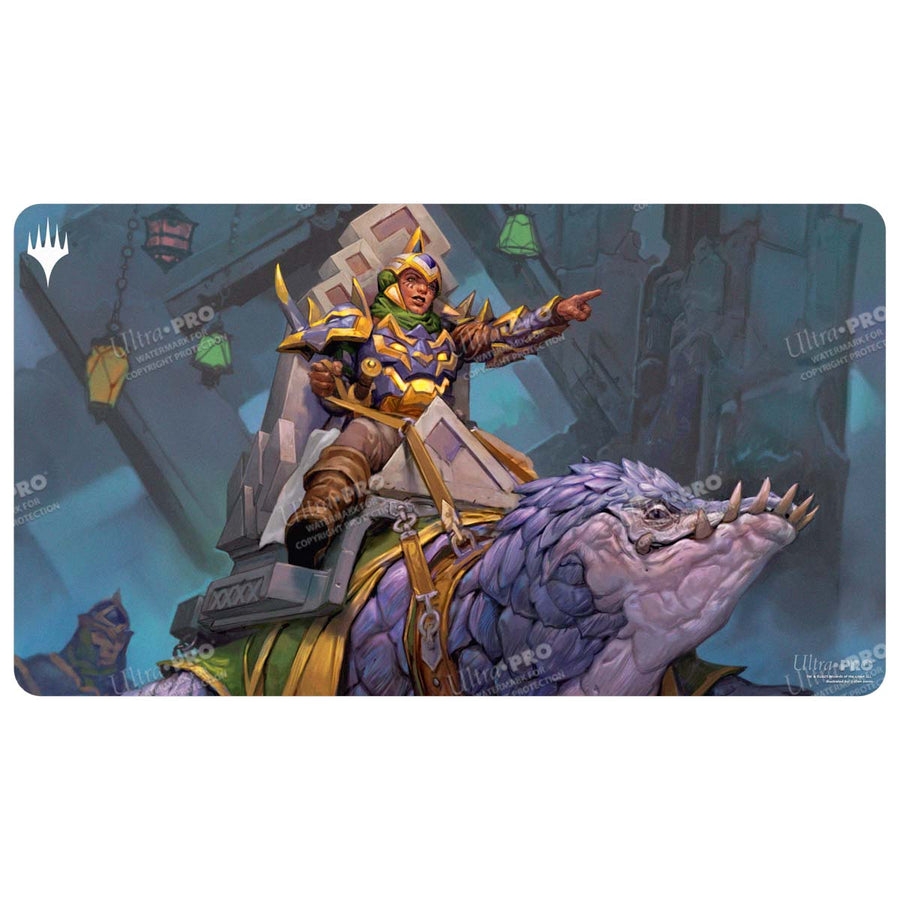 Playmat: MTG- Tarkir Dragonstorm- Felothar the Steadfast (Abzan Armor Commander Deck) Playmat