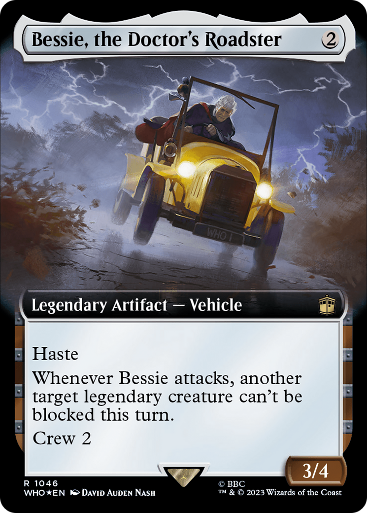 Bessie, the Doctor's Roadster (Extended Art) (Surge Foil) (WHO-1046) - Doctor Who: (Extended Art) Foil