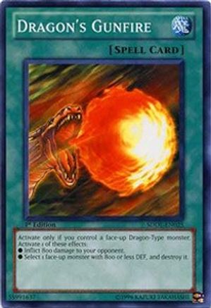 Dragon's Gunfire (SDDL-EN025) - Structure Deck: Dragunity Legion 1st Edition