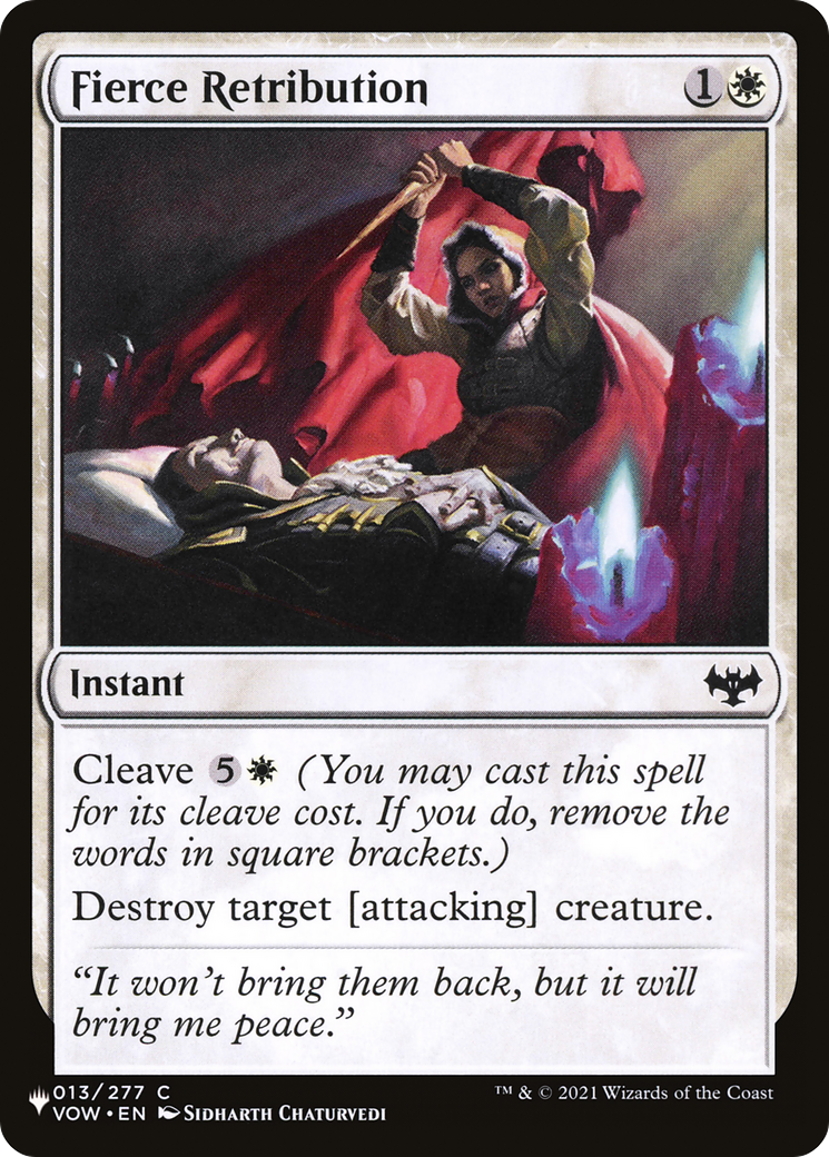 Fierce Retribution (LIST-013/277) - The List