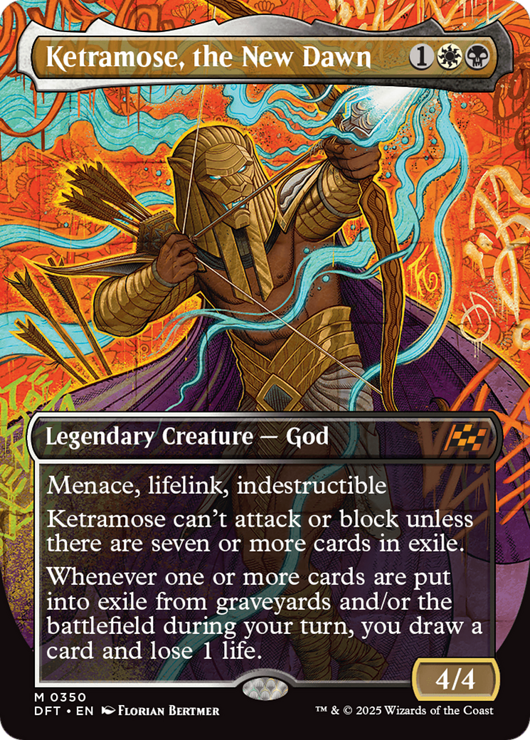 Ketramose, the New Dawn (Borderless) (DFT-350) - Aetherdrift Foil