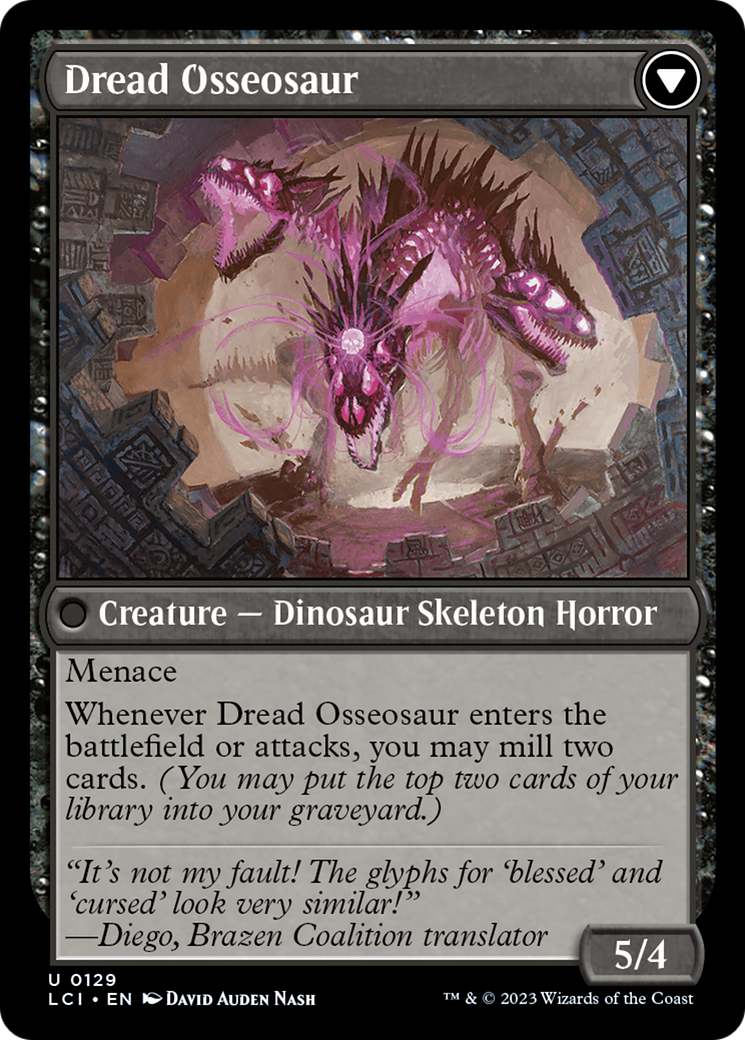 Visage of Dread (LCI-129) - The Lost Caverns of Ixalan Foil