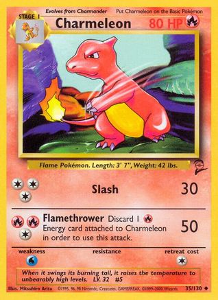 Charmeleon 035/130 Base Set 2 - Uncommon