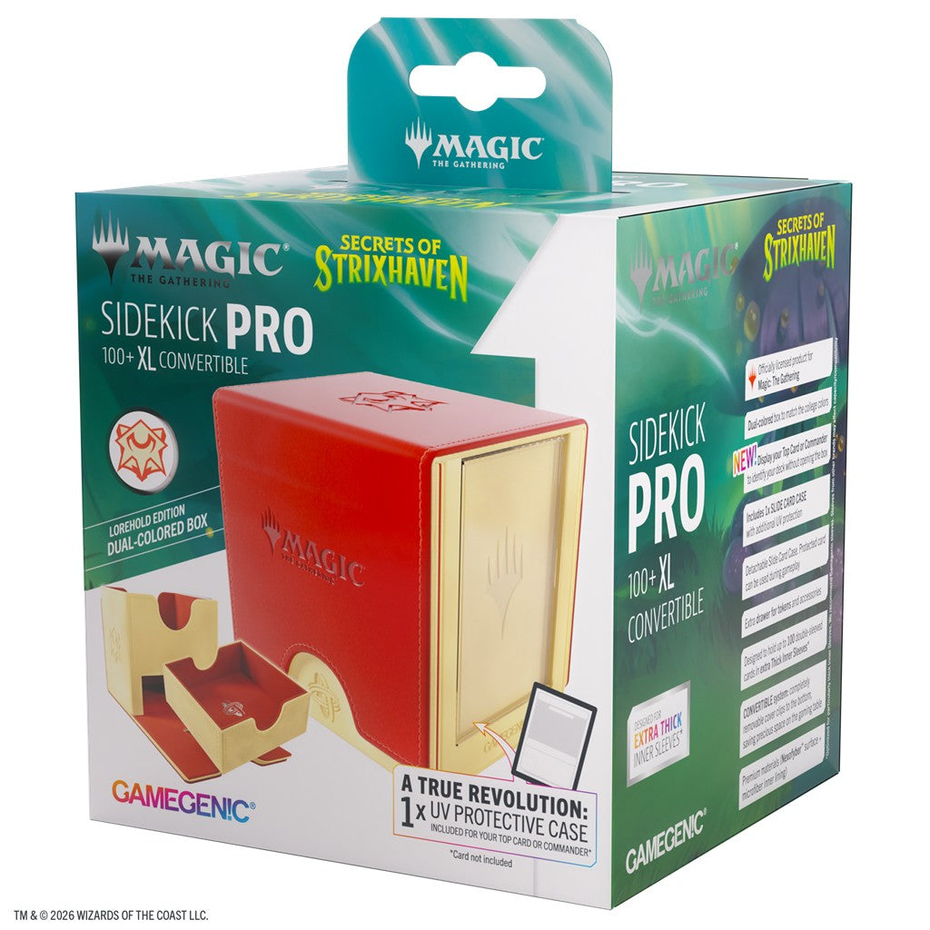 Magic: The Gathering Secrets of Strixhaven Sidekick Pro 100+ XL - Lorehold - GameGenic Deck Boxes (Copy)
