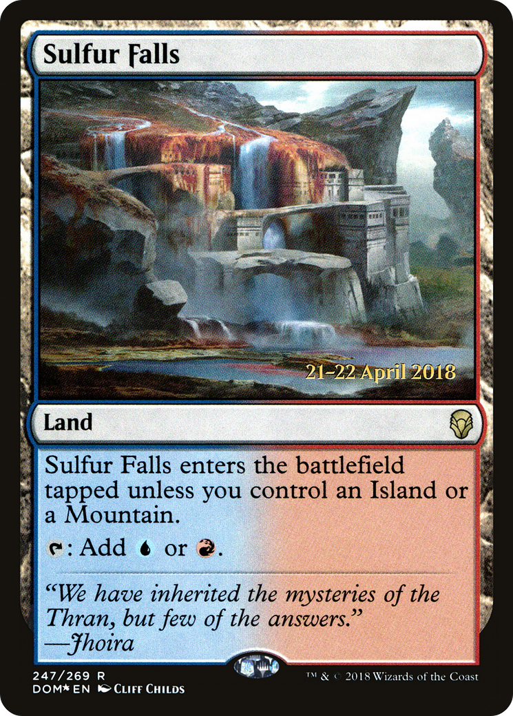 Sulfur Falls (PRE-247) - Dominaria Promos Foil
