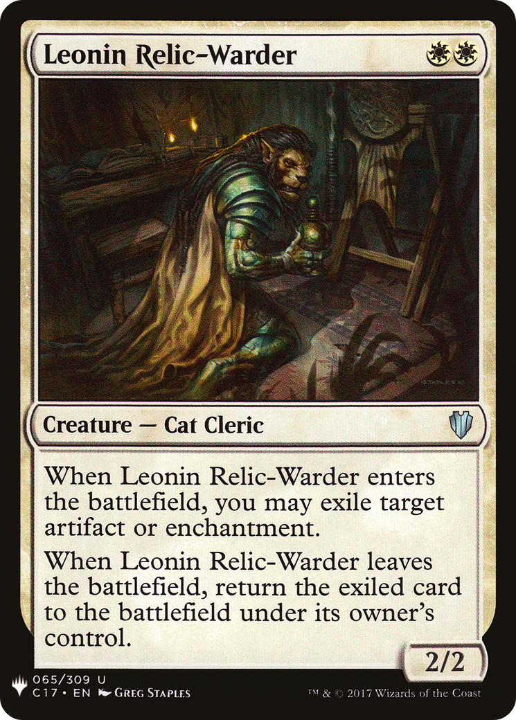 Leonin Relic-Warder (C17) (LIST-065) - The List