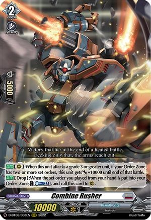 Combine Rusher (D-BT06/008EN) - D-BT06: Blazing Dragon Reborn