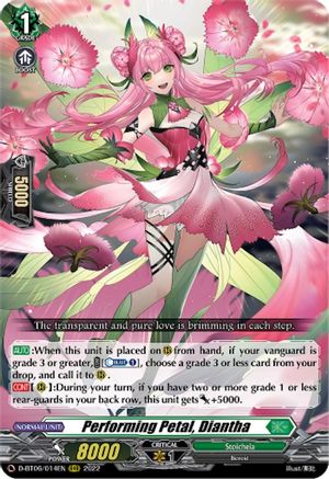 Performing Petal, Diantha (D-BT06/014EN) - D-BT06: Blazing Dragon Reborn