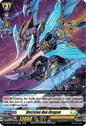 Decisive Axe Dragon (D-BT06/030EN) - D-BT06: Blazing Dragon Reborn
