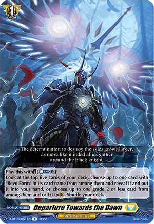 Departure Towards the Dawn (D-BT06/051EN) - D-BT06: Blazing Dragon Reborn