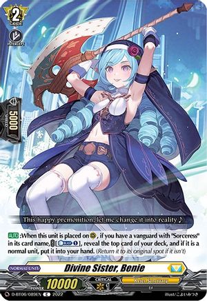 Divine Sister, Benie (D-BT06/089EN) - D-BT06: Blazing Dragon Reborn