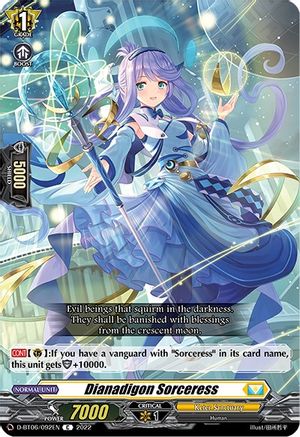Dianadigon Sorceress (D-BT06/092EN) - D-BT06: Blazing Dragon Reborn