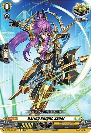 Daring Knight, Sauel (D-BT06/093EN) - D-BT06: Blazing Dragon Reborn